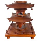 Five Story Japanese Pagoda Decorative Figurine