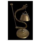 Vintage Chinese Brass Dragon Dinner Bell