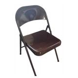 Seven Vintage Metal Folding Chairs