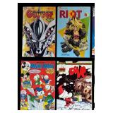 Comic Books including Simpsons, Hamster Vice, Shadow Man, Riot and More
