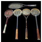 Five Sports Racquets By Graphite, Wilson Rally Jr. and YONEX R-7