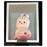 Two Japanese Traditional Hanakko Flower Sakura Dolls