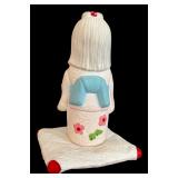 Two Japanese Traditional Hanakko Flower Sakura Dolls