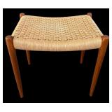 Danish Modern / Mid Century Teak Ottoman / Foot Stool