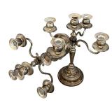 Pair of Vintage Godinger Beautiful Silver Plated Candelabras