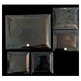 Assorted Japanese Ando Floral Enamel Trays