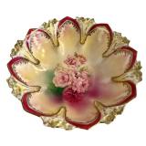 Vintage Pieces including a Hand Painted Japanese Moriage Porcelain Pitcher with Handle