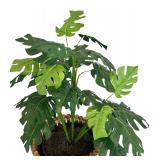 Large Faux Plant in Bamboo Basket