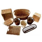 Collection of Decorative Storage Baskets