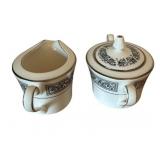 Noritake Prelude Creamer & Sugar Set