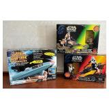 Star Wars Imperial Speeder Bike, Speeder Bike with Luke Skywalker and Star Fleet Phaser