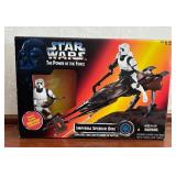 Star Wars Imperial Speeder Bike, Speeder Bike with Luke Skywalker and Star Fleet Phaser