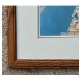 "Fishing" Woodblock Print by Inagaki Toshijiro