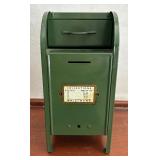 Vintage Metal Mailbox Bank