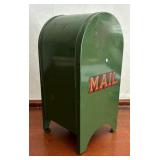 Vintage Metal Mailbox Bank