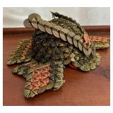 Vintage Miniature Ceremonial Hat Made of Coins