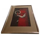 Kaoru Kawano – Girl and Candle & Kaoru Kawano – Girl and Bird Framed Art Prints