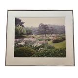 "Rainfall in The Emperors Garden" Framed Photographic Print