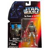Vintage Star Wars Figurines Original Packaging / "The Power of the Force", "3-3PO" Stormtrooper, Yoda & Boba Fett