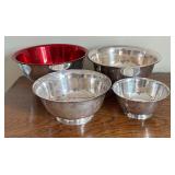 Variety of Vintage Silver Plated Bowls