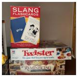 Games Galore including Scene It, Pictionary, Slang Flashcards, Banana Grams, Twister and More!