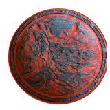 Vintage Cinnabar Style Platter