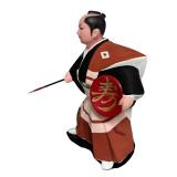 Japanese Hakata Samuri Warrior Sculpture