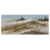 Framed Original Artwork Entitled "Dunes" Print by Arnold Alaniz