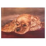 Adorable Cocker Spaniel Dog Print