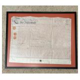 The Indenture Antique Vellum Print