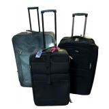 Three Travel Bags / Suitcases including Pierre Cardin Concord and More