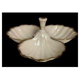 Lenox Greenbrier 3-Part Divided Candy/Relish Dish Center Handle
