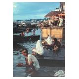 Morning Ablutions Varanassi Photographic Print by James Peterson