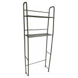 Gray Metal Bathroom Shelf