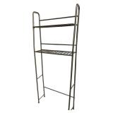 Gray Metal Bathroom Shelf