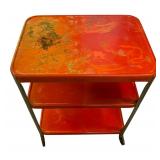 Vintage Red Metal Cart