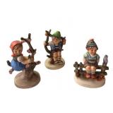 Vintage Goebel Hummel Figurines - Apple Tree Girl, Goebel Hummel Figurine • Boy In Apple Tree and "Wayside Harmony "