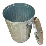 Galvanized Metal Trash Can