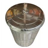 Galvanized Metal Trash Can