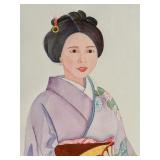 Japanese Geisha Framed Print