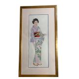 Japanese Geisha Framed Print