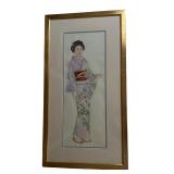 Japanese Geisha Framed Print