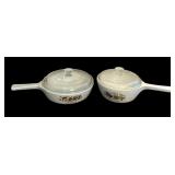 Pair of Vintage Corning Ware Spice of Life Skillets