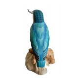 Beautiful Bone China Spode Bird on a Rock Catching Fish