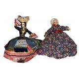 Two Vintage Collectable Ethnic Dolls