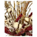 Pretty Large Lightweight Vase with Faux Floral Arrangement