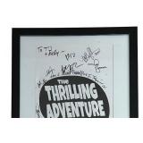 The Thrilling Adventure Hour Poster Signed and Framed