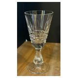 Ten Elegant Waterford Kylemore Claret Crystal Glasses
