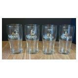 Four Guinness Beer Glasses