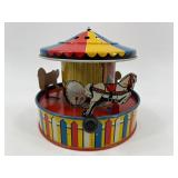 Vintage Ohio Art Tin Lithograph Carousel Toy